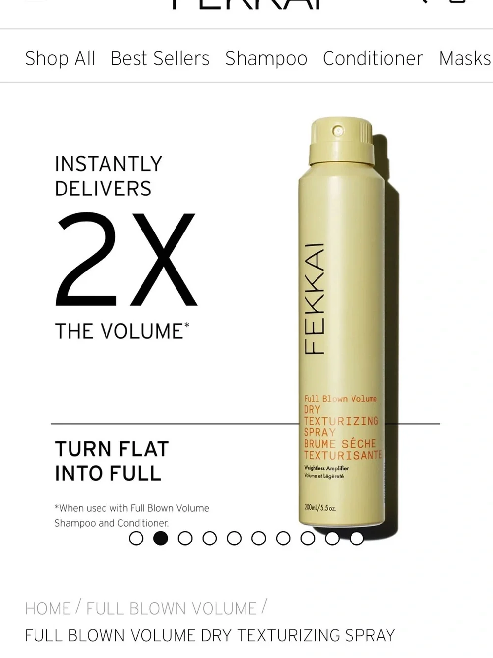 Full Blown Volume Dry Texturizing Spray - 6.2 oz